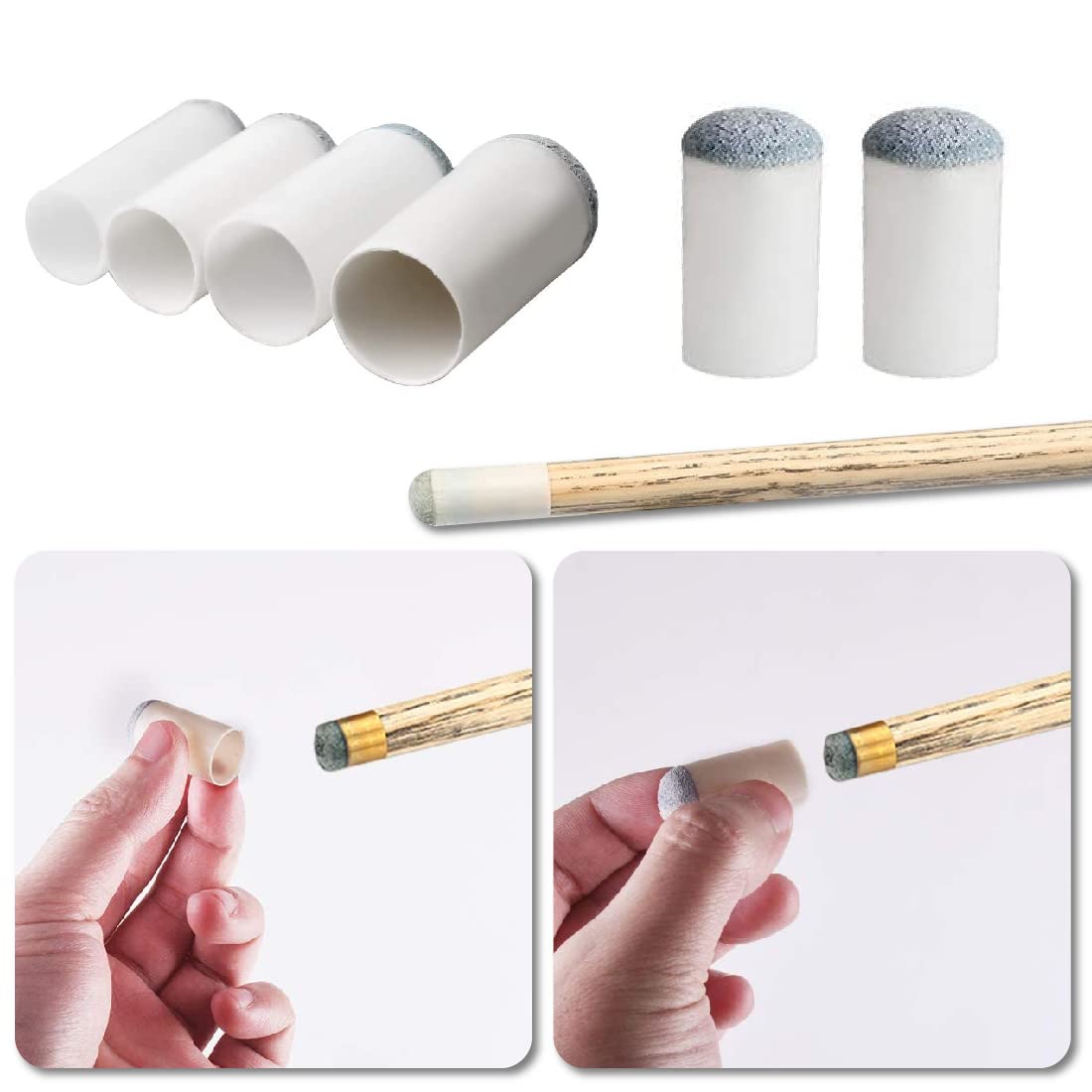 20 Puntas de taco de billar de repuesto, 13 mm,Puntas de Taco de Billar,Puntas de Repuesto de Taco de Billar,Taco de Billar Accesorios,puntas de taco de billar puntas de taco de billar accesorios