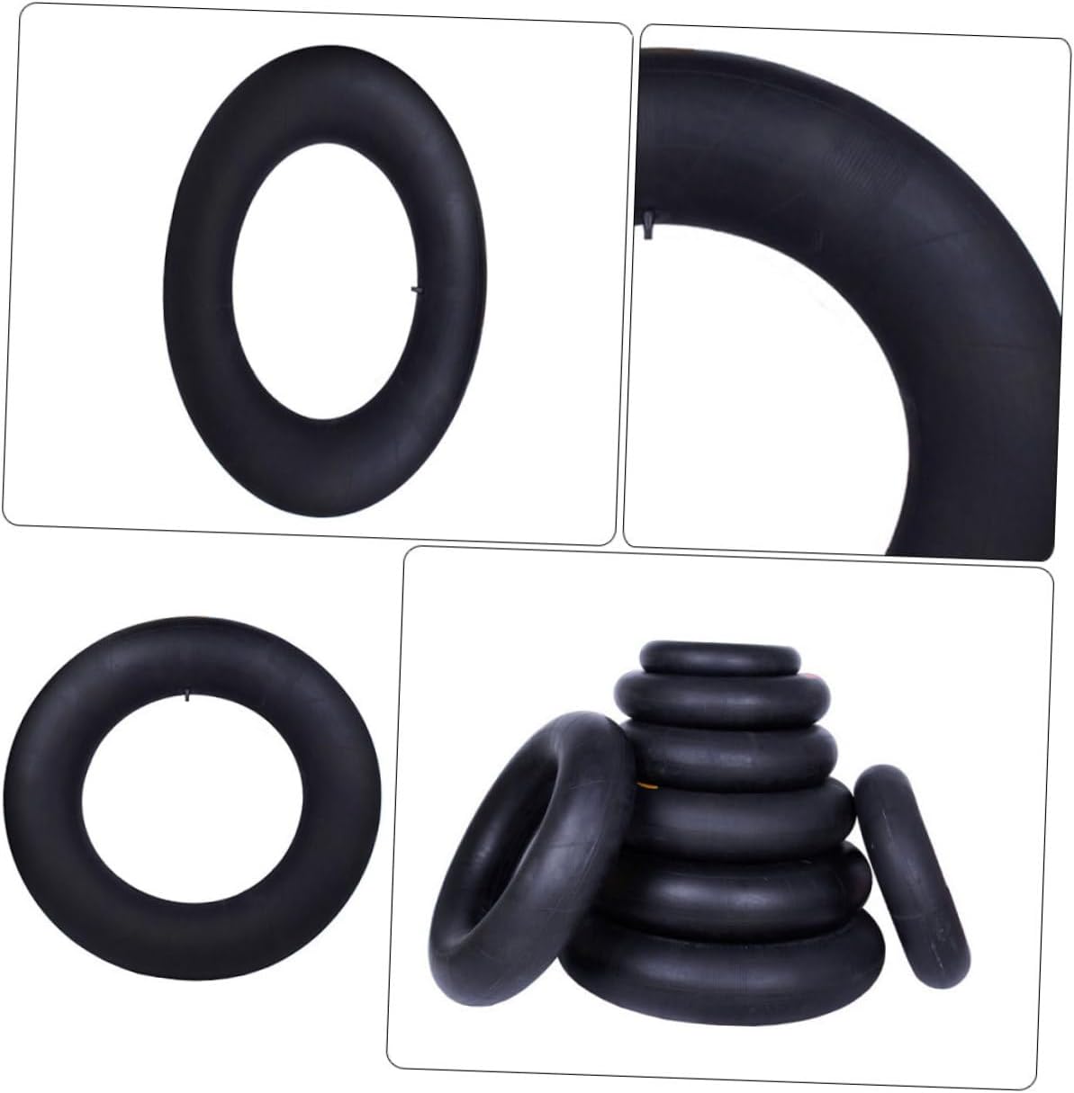 Thickened Inflatable Snow Inner Tube 80cm Winter Outdoor Skiing for Adults and Sturdy Butyl Rubber Sledding Float Tube Winter Sports Accessories