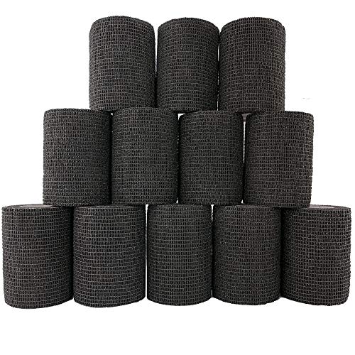 Pansements cohésifs auto-adhésifs noirs Inksafe 7,5 cm x 4,5 m Boîte de 12 Cover