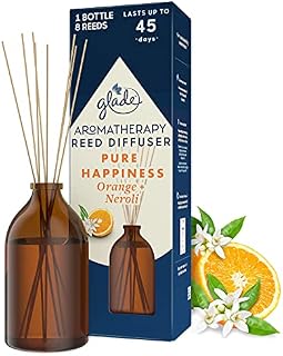 Glade Aromatherapy Reed Diffuser, Orange & Neroli Blossom, 80 ml (Pack of 1)