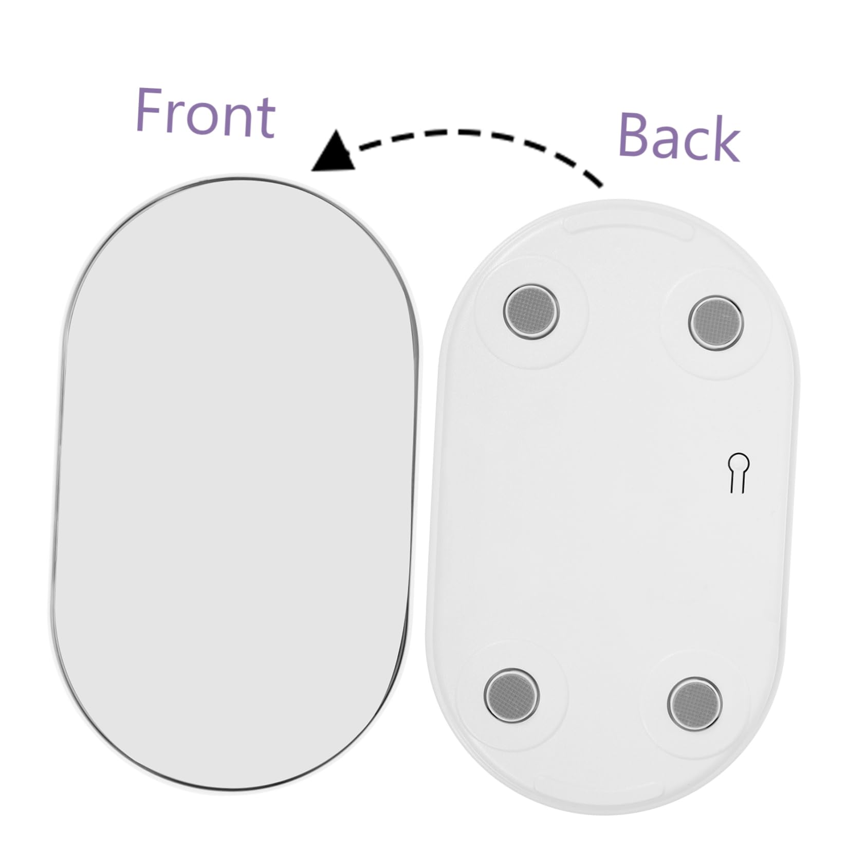 Hohopeti Báscula Digital Portátil para Pesaje de Viaje con Diseño Minimalista y Medidas Precisas para Hogar y Salud