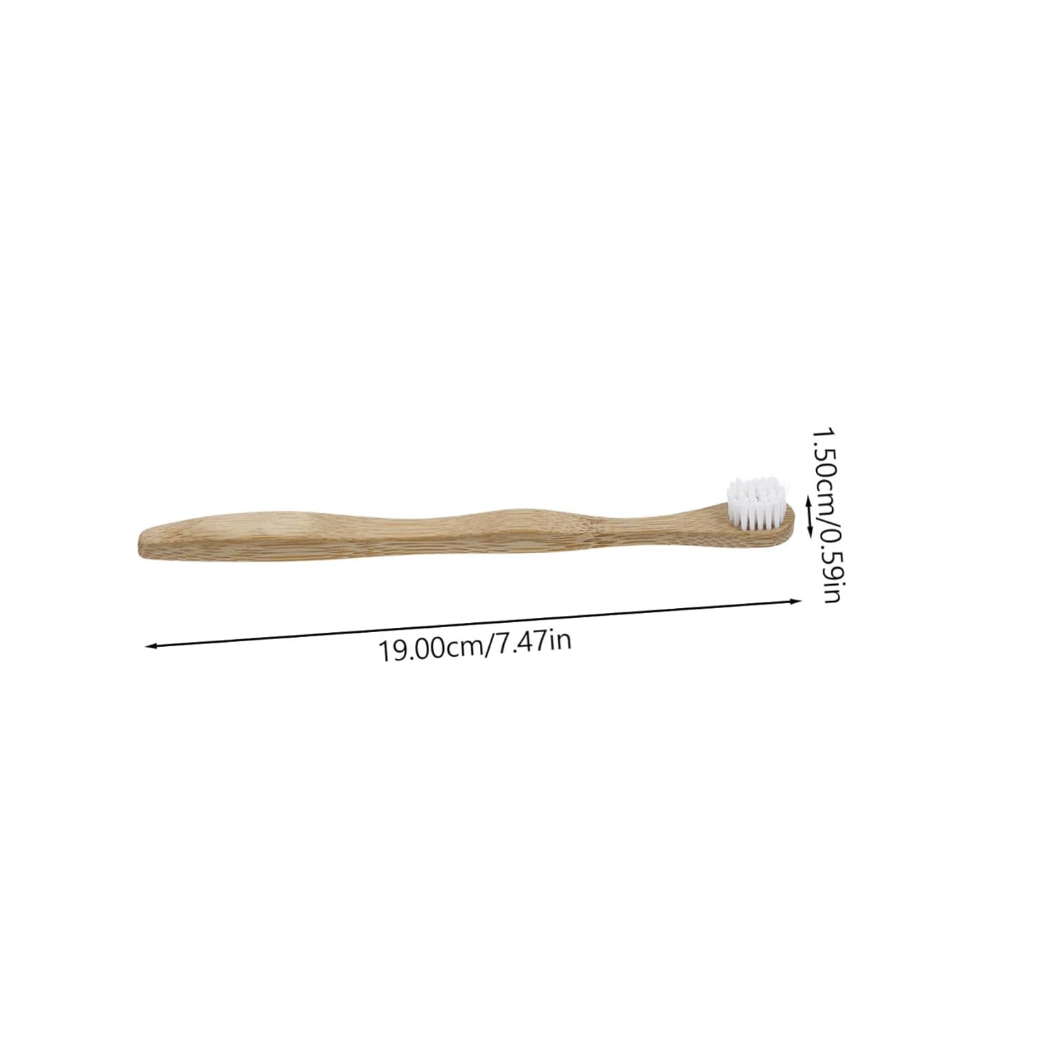 12pcs Bamboo Tongue Cleaner Biodegradable Tongue Scrapers for Fresh Breath Eco-friendly Oral Care Tools with Bristles for Adults