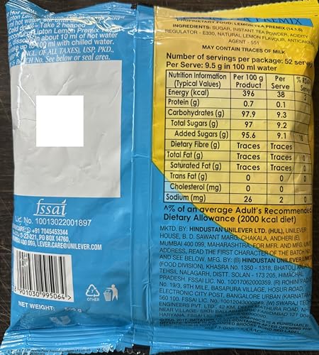 Image of Lipton Hot & Cold Lemon Premix Tea 01 Kgs