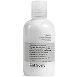 Anthony Glycolic Facial Cleanser for Men, Daily Exfoliating & Hydrating Face Wash, Shave Prep, Non-Foaming, Deep Cleansing, Gentle on Sensitive Skin, Removes Dirt & Oil, Smooths Texture, 3.4 Fl Oz