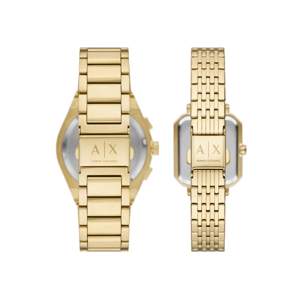 Armani Exchange Orologio da uomo, Movimento cronografo al quarzo e cassa da 42 mm con cinturino in acciaio inossidabile