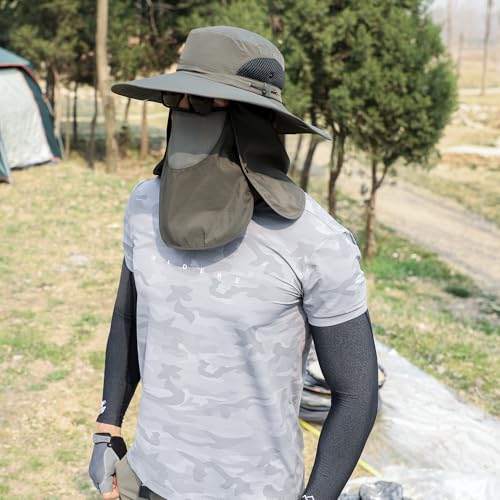 Gorro unisex con protección facial y cuello para exteriores miniatura 2
