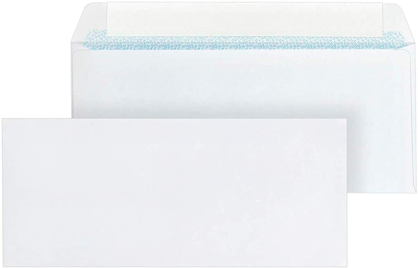 Mead #10 Envelopes, Security Printed Lining for Privacy, Press-It Seal-It Self Adhesive Closure, All-Purpose 20-lb Paper, 4-1/8" x 9-1/2", White, 45/Box (75026)