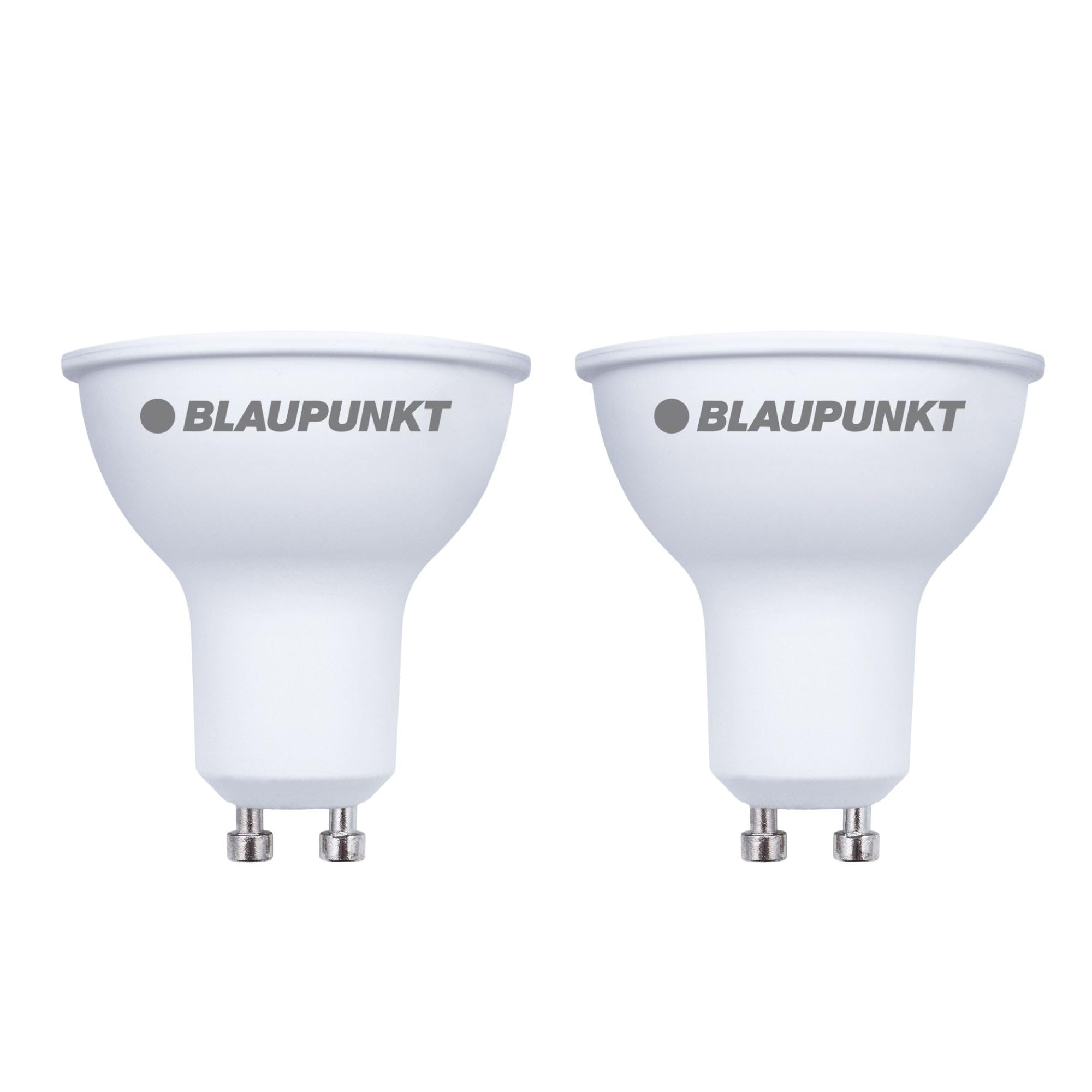 Blaupunkt GU10 Spot LED Bulb Matt Frosted – 10W (Replaces 80W to 100W), 1050 Lumens, 6000K Cool White – Non-Dimmable, Eye-Friendly, Flicker-Free - Energy-Saving Spotlights for Home – Pack of 2