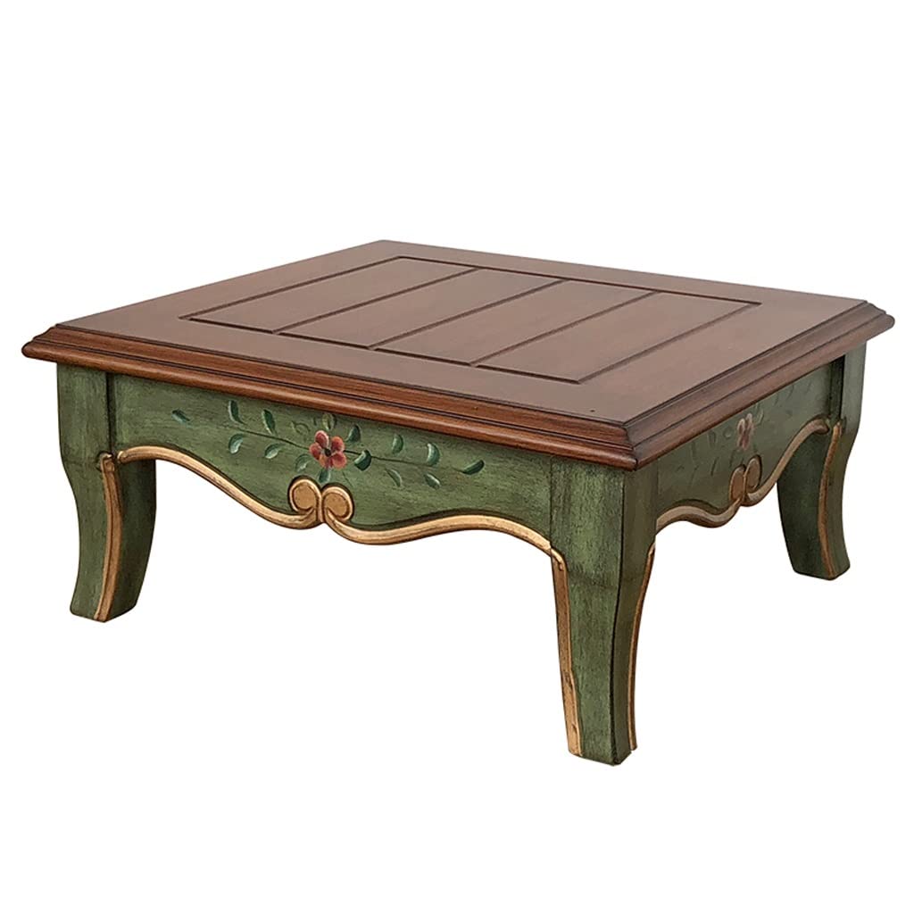 Table basse carrée en bois TUSUOD pour salon chaleureux et cocooning