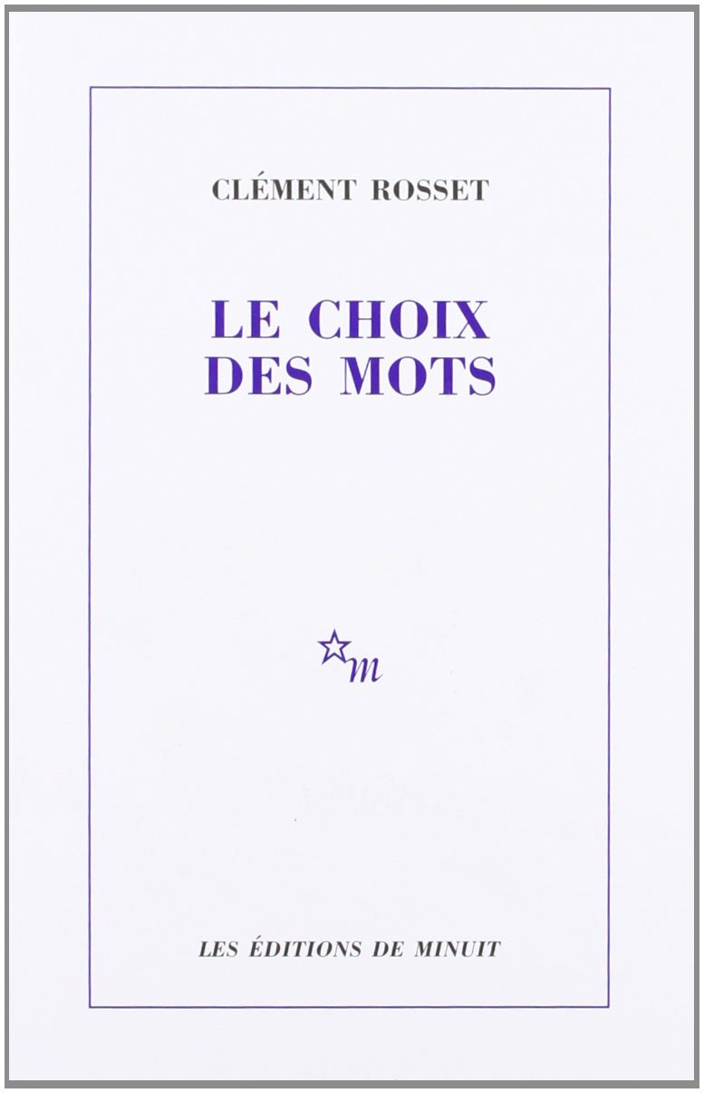 Le choix des mots