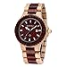 Montre unisexe en bois 100 % naturel avec mouvement à quartz - Montre analogique légère en bois pour homme et femme - Bracelet réglable qui s'adapte à tous les poignets.