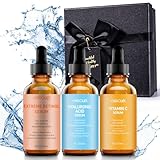 Face Serum Set – Retinol Serum, Vitamin C Face Serum & Hyaluronic Acid Serum for Face – Anti Aging Serum Skin Care Set for Women – Serum for Firm, Wrinkle Smoothing 3x1oz