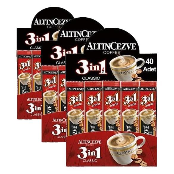 Altıncezve 3ü1 Arada Üçü Bir Arada Classic 40′lı Paket (Tek İçimlik) 15 Gr X 40 Adet (3 paketi)