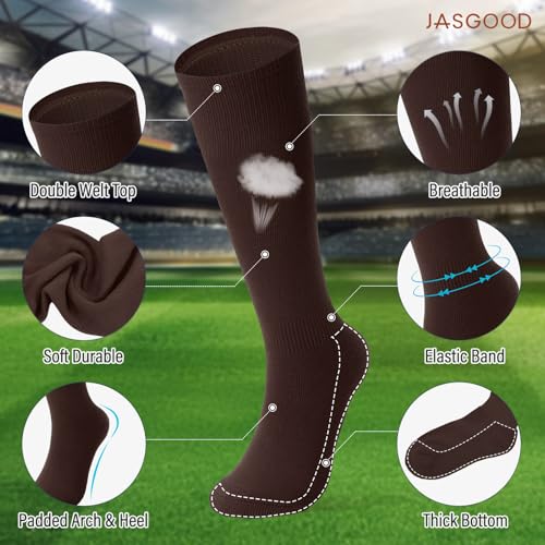 Image of Baseball Socks and Belt for Youth Adult Softball Socks Combo Elastic Waist Belt for Men Kids Boys Girls Women JASGOOD