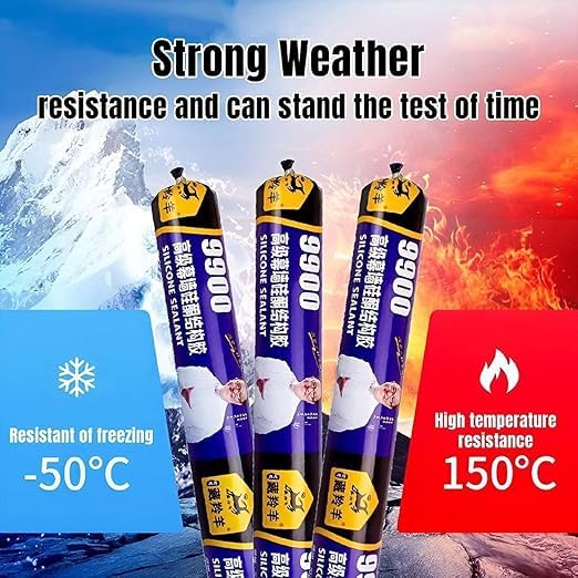 Image of Waterproof Silicone Sealant 770gm for Roof Leakage Repair, Fast Drying Flexible Adhesive for Concrete, Metal, Steel, Aluminum, Tiles & Water Tank