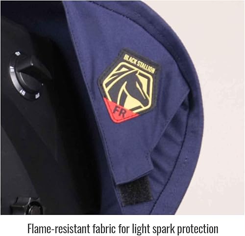 Miniatura 4 de Black Stallion AH3035-NS Glare Blocker Casco de soldadura Protector de deslumbramiento - Casco de soldadura para cuello protector solar