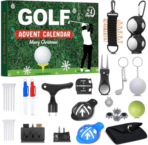 Golf Advent Calendar 2025 for Men Teens, 24-Day Christmas Countdown