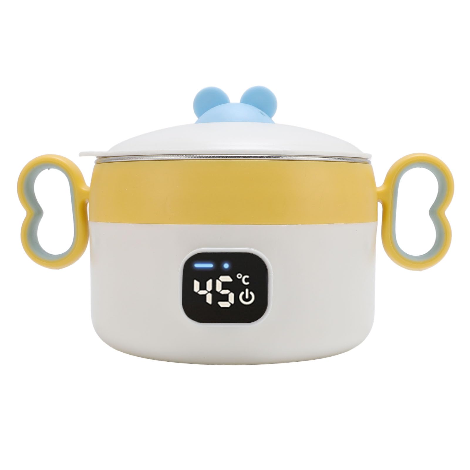 SIXRUN Contenitore per il Pranzo Isolato Termostato Intelligente Design Ciotola Riscaldante Elettrica per la Casa Ricaricabile 450 Ml