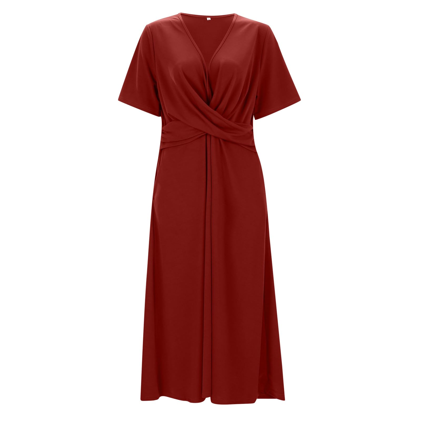 Générique Robe Chic Femme Élégante Soirée Cocktail Cérémonie Décontractée Grande Taille Coupe Droite Satin Printemps Fête Travail Bureau A106