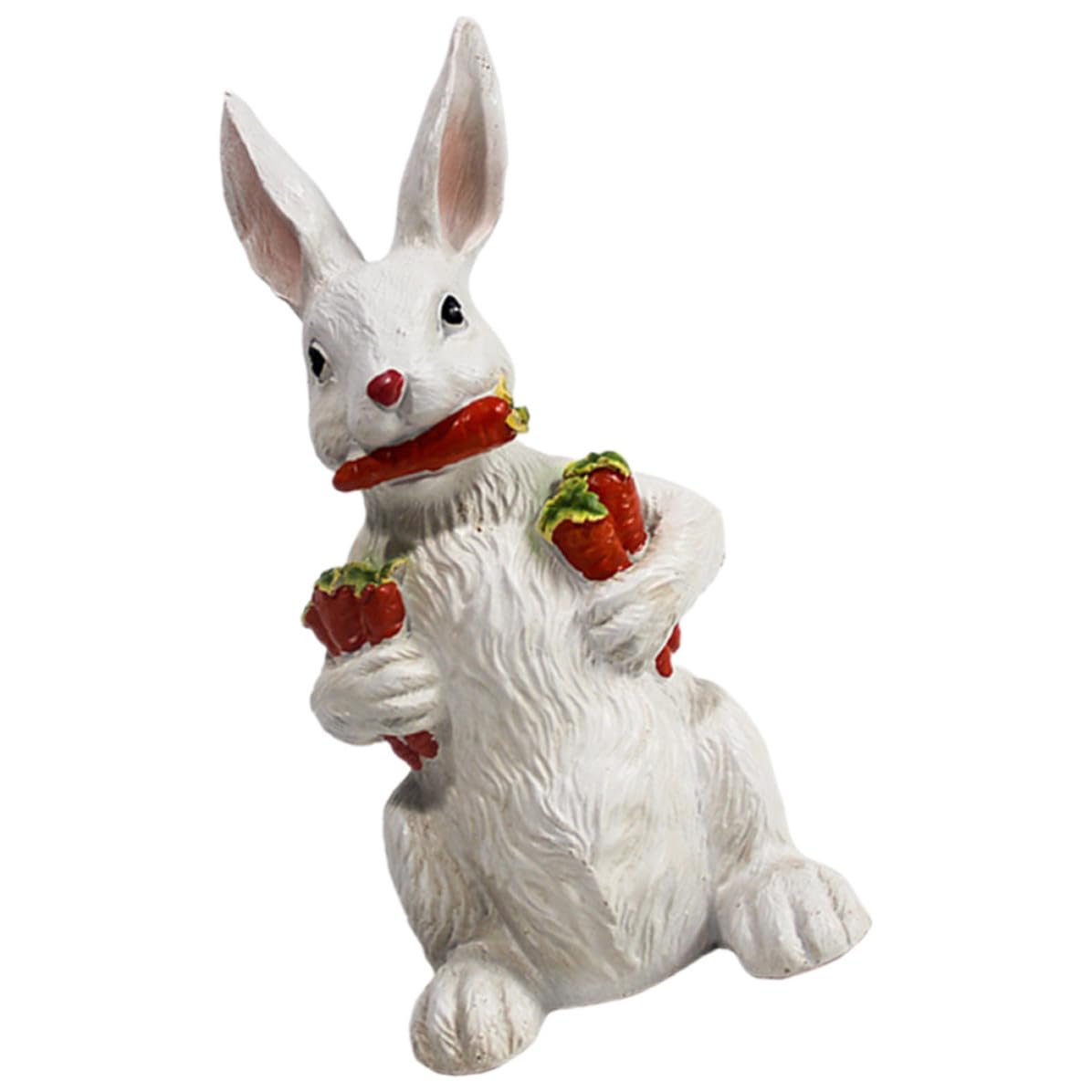 Ornement de Pâques lapin figurine décorative pour jardin