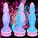 9.8 Inch Huge Fantasy Dildo from Monster with Large Suction Cup, Silicone Dragon Dildo XL Anal Plug Flexible G-spot Long Dildo Adult Big Penis for Women & Men