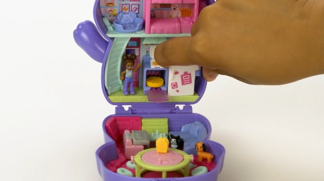 Mattel Polly Pocket katten cruise compact speelgoedset - avonturen op zee bij Planet Happy
