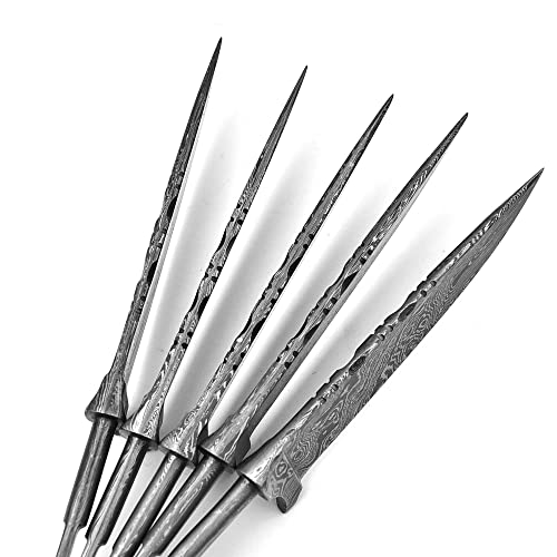 Foto von Damast Klingen Bayerischer klingen jagd Nicker Messer bau Rohling 5 stück 633EA