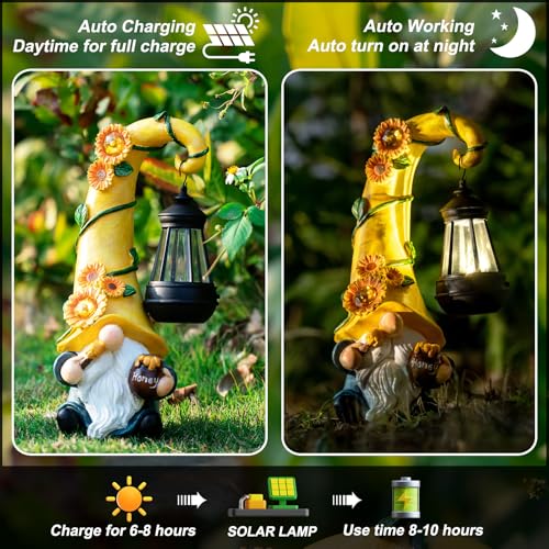 12-Solar-Gnome-Garden-Statues-Honey-Bee-jar-Decor-with-LED-Lantern-Outdoor-Gnomes-Decorations-Patio-Yard-Balcony-Art-Gifts-for-Women-Mom-Grandma