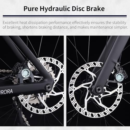 SAVADECK A7L Carbon Road Bike, T800 Carbon Fiber Frame 700C