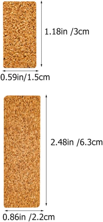 24 Sheets Blank Cork Label Stickers, 24 for Box and Bottle Use