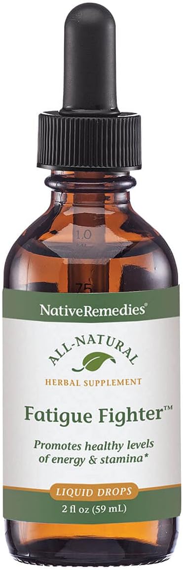 Native Remedies Fatigue Fighter - All Natural Herbal Supplement for Energy Support, Stamina and Vitality - 59 mL