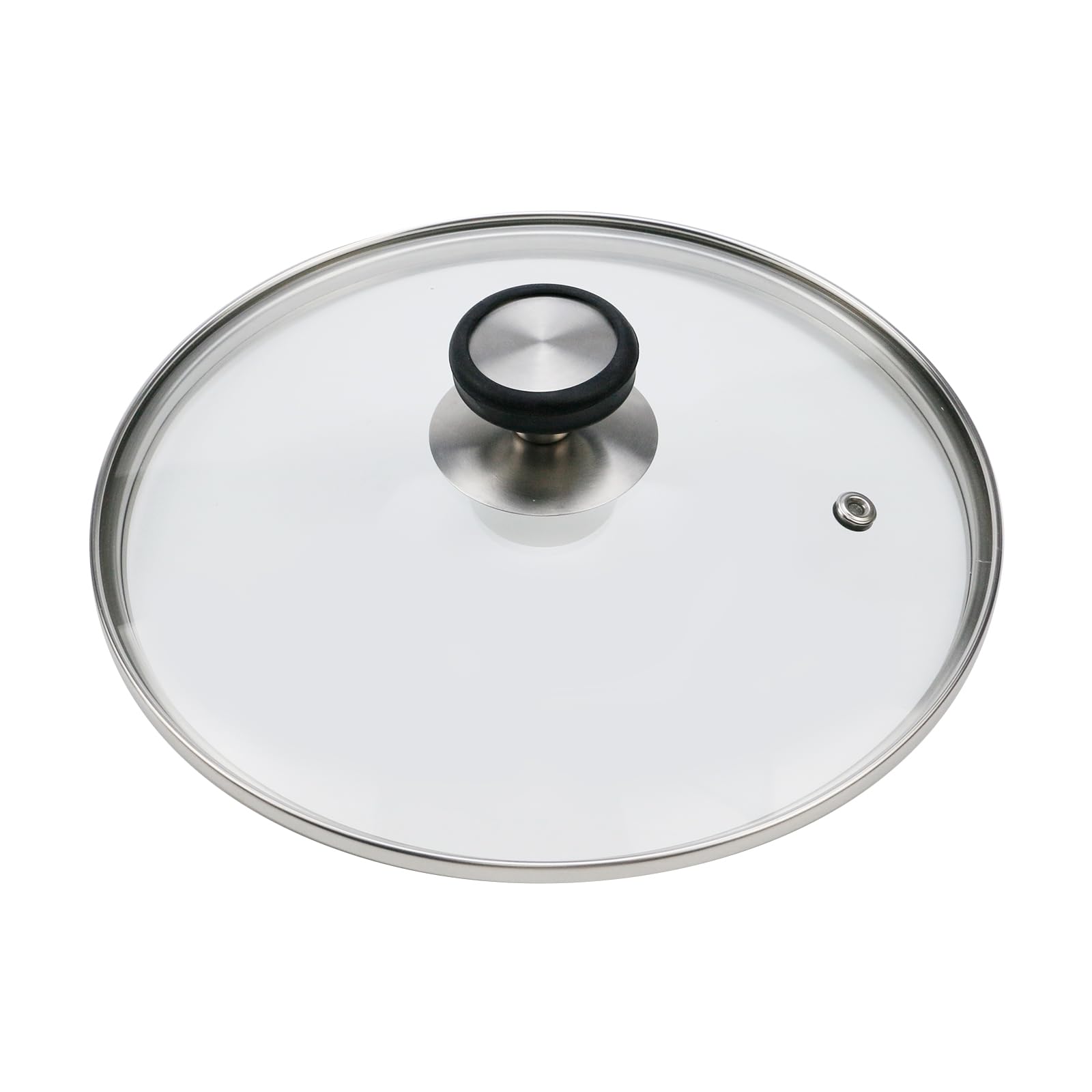 Woogim 9 Inch Clear Glass Pot Lid - Universal Stainless Steel Tempered Cover With Silicone Knob - View #6
