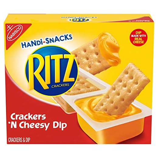 RITZ Handi-Snacks Crackers and Cheese Dip, 6 - 0.95 oz Packs