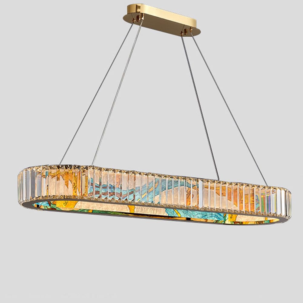 Lustre de luxe en cristal moderne, une lanterne d'éclairage d'exception pour chambre principale