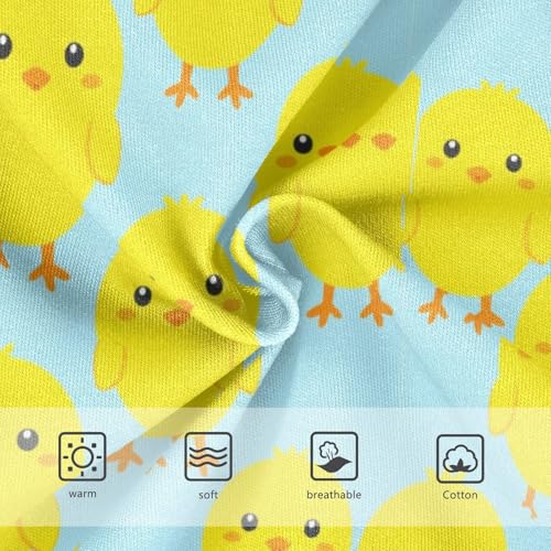 Joisal Cotton Girls Underwear Toddler Cute Yellow Chick Blue Panties for Girl Florals Underpants Briefs 2t3