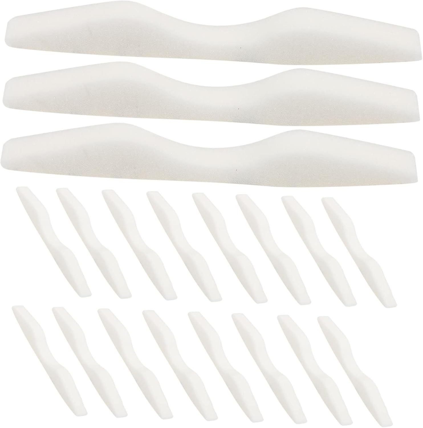 Didiseaon 4pcs Fog Nose Bridge Strips Soft Sponge Cushions for Glasses Eyewear Reduces Fogging Pressure White