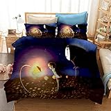 XZHYMJ Juego de Funda nórdica de 3 Piezas para Cama Individ