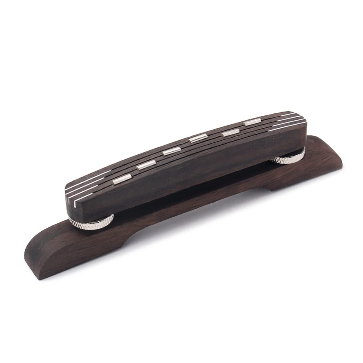 ULDIGI Jazz Guitar Bridge Lightweight Rosewood Floating Bridge for 6 String Archtop Height Adjustment