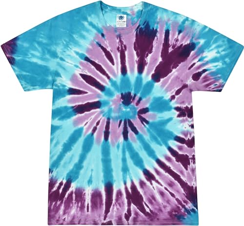 Colortone T-shirts tie dye unisexes pour adultes, Barbade, 3XL