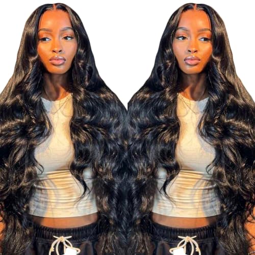 bunGiol Glueless Wigs Human Hair Pre Plucked PreCut 26 Inch Wear and Go Wig 180 Density 5x5 Hd Lace Closure Wigs Human Hair Body Wave Hd Lace Front Wigs for Women Frontal Wigs