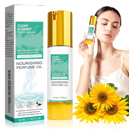 50ml Clean Elegance Parfüm Öl Damen Pflegeparfümöl Mit Botanischem Inhaltsstoff Länger Anhaltender Duft Damenparfum Befeuchtet Die Haut Geschenke Für Frauen