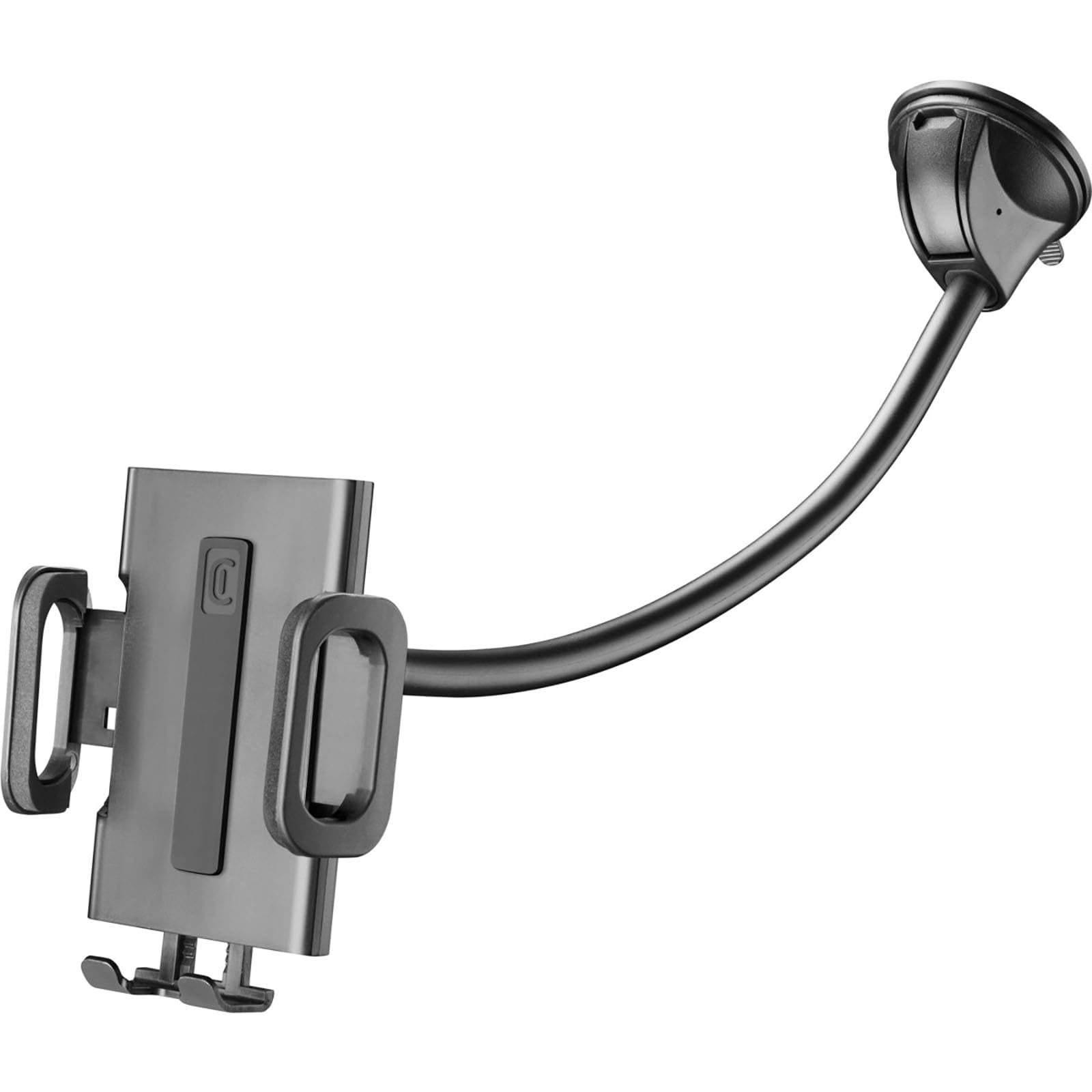 cellularlinePilot Flexi, Flexible in-car smartphone Holder with super-grip suction cup, Black