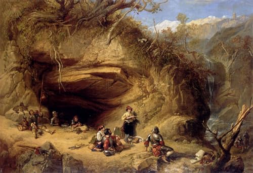 Cuadro de lienzo de Zeldkirch en Tirol por William Shayer Snr 60x90cm
