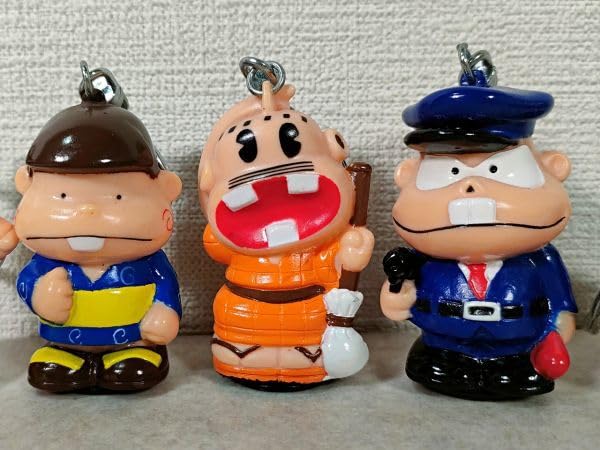 天才バカボン キーホルダー 7体セット 天才サザエボン キーホルダー ピンク レトロ 平成 サザエさん