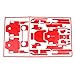 lahomia 1 Juego de Pegatinas de Dron para dji Mavic Pro Quadcopter Body + Controller Parts - Rojo