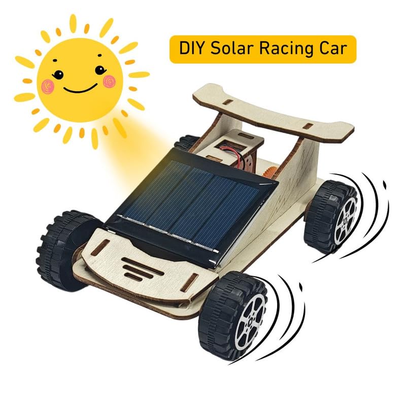 ERH India DIY Solar Panel Cell Toy Car Kit Science Project Experiment Working Model for School Students Kids - Image 3 thumbnail