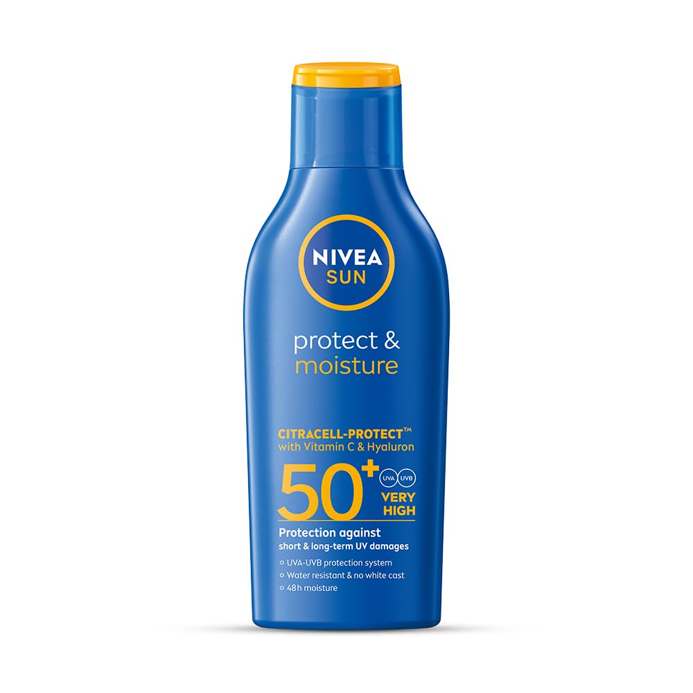 NIVEA Sun Protect And Normal Moisture 125Ml Spf 50 Advanced Sunscreen For Instant Protection| Pa+++ Uva - Uvb Protection System| Vitamin E + Moisture| Very Water Resistant| For Men & Women-image-31