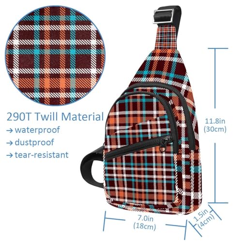 Bolsa de pecho impermeable tipo mensajero con estampado de cactus 5