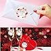 Love Stickers Happy Valentine's Day Stickers Valentines Day Gift Tags 72PCS 2-Inch Pink Round Love Labels, Customizable with Sender and Recipient Information