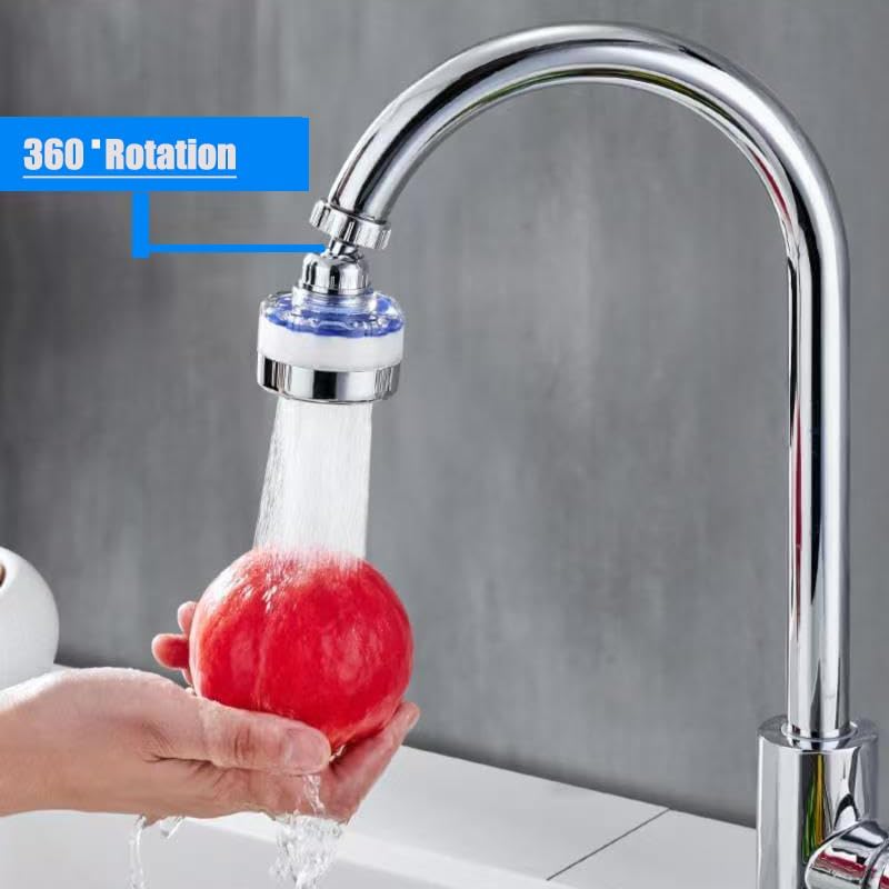 Miniatura 2 de Grifo de filtro de agua para fregadero con cartuchos, filtro de agua giratorio universal de 360  que elimina flúor metales pesados, agua dura,